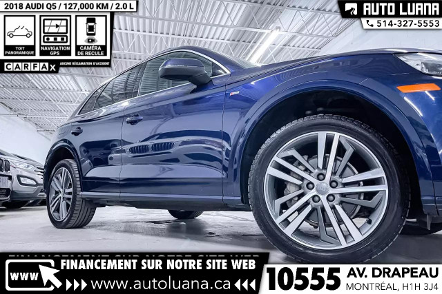 2018 AUDI Q5 2.0T SLine Quattro TOIT PANO/MAGS/NAVI/CAMERA/LED in Cars & Trucks in City of Montréal - Image 3