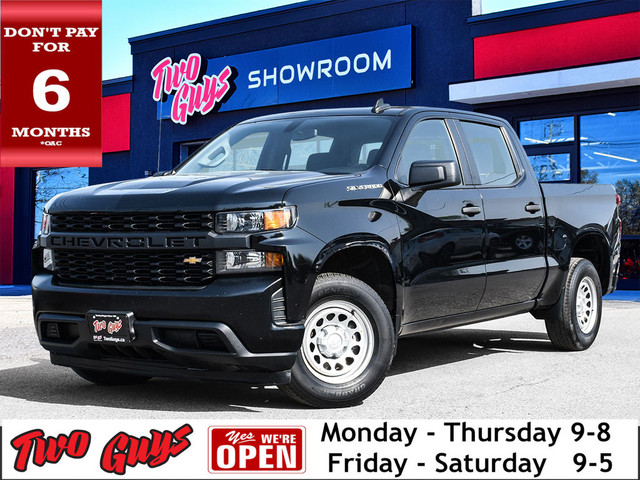 2020 Chevrolet Silverado 1500 WT Crew 2.7L RWD | 6 Pass | CarPla in Cars & Trucks in St. Catharines