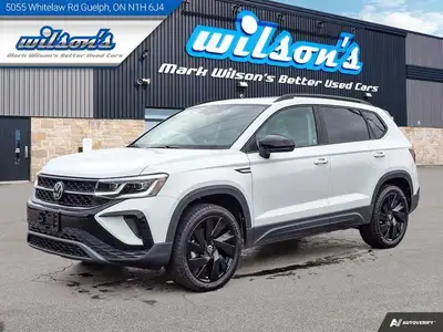 Come see this certified 2024 Volkswagen Taos Comfortline Black Edition AWD | Leatherette | Panoramic...
