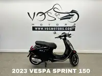 2023 Vespa Sprint 150 Nero Deciso - V5508 - -No Payments for 1 Y