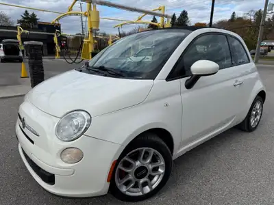 WE ARE CANADA'S MOTORS PLACE :) 2014 FIAT 500 POP CONVERTIBLE w/ 110,748 km !!!! 1.4L I4 101HP NO AC...