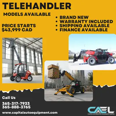 * FINANACE AVAILABLE * BRAND NEW CAEL telehandler 4x4 All Terrain with Diesel Cummins Engine 23 FT /...