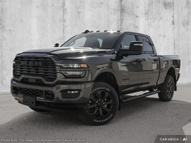 2025 Ram 2500 Big Horn Night Edition Crew 4x4 Diesel Nav in Cars & Trucks in St. Albert - Image 2