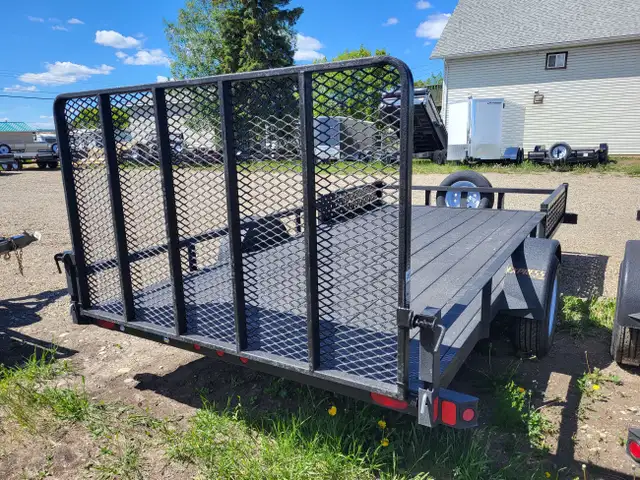 7'x14' RAINBOW SA UTILITY TRAILER W/SIDE LOAD in Cargo & Utility Trailers in Fort St. John - Image 5