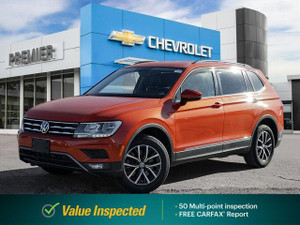 2019 Volkswagen Tiguan Comfortline | Navigation | Heated Seats | Apple Carplay | One Owner |