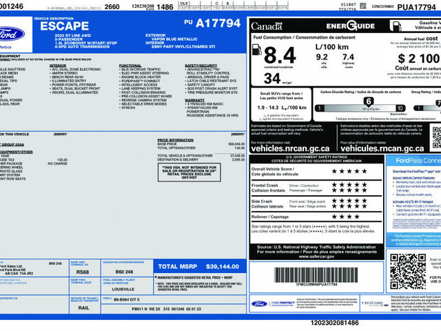 2023 Ford Escape ST-Line AWD in Cars & Trucks in St. Albert - Image 3