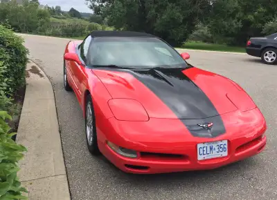 1998 Chevrolet Corvette Convertible - Torch Red with Black Leather Interior