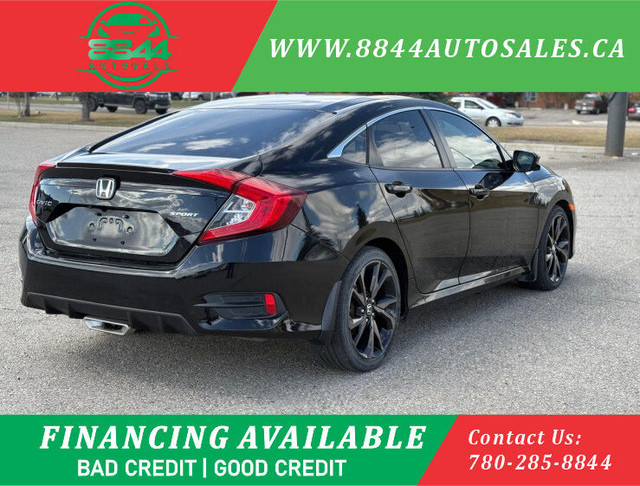 2020 Honda Civic SPORT LOADED DUEL LEATHER, SUNROOF, APPLE CAR P in Cars & Trucks in Calgary - Image 4