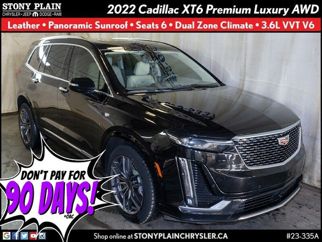  2022 Cadillac XT6 Premium Luxury - Leather, Sunroof, Seats 6 in Cars & Trucks in St. Albert
