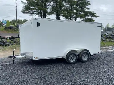 2024 Lightning Trailers 7 x 14' with 6' interior height. All Aluminum Frame (A-Frame Tube Tongue on...