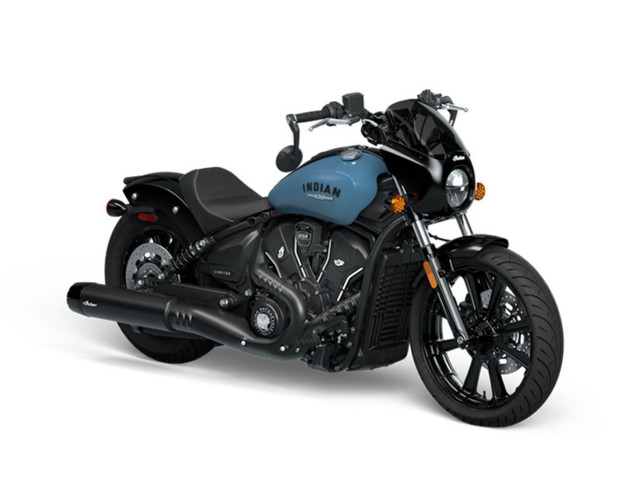  2025 Indian Motorcycles Sport Scout® Limited +Tech Storm Blue in Street, Cruisers & Choppers in Oshawa / Durham Region