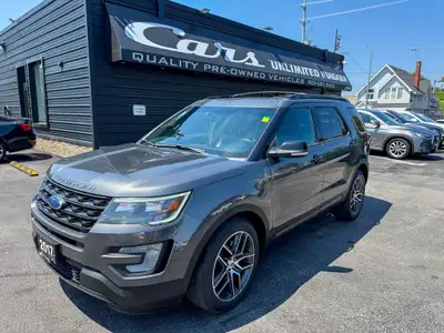 ADVENTURE-READY AND FAMILY-APPROVED! AFFORDABLE SINGLE OWNER 6 PASSENGERS 2017 FORD EXPLORER 4X4 SPO...