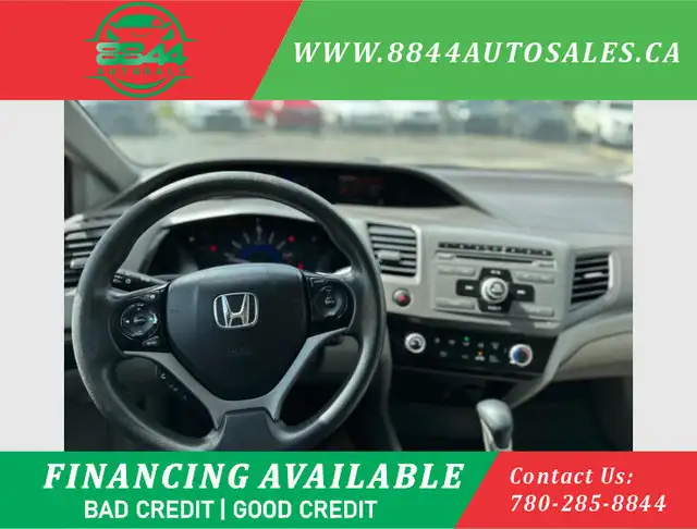 2012 Honda Civic LX 1.8L 4-CYL, AUTO, BLUETOOTH, A/C, POWER WIND in Cars & Trucks in Calgary - Image 13