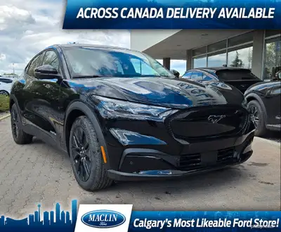 This brand new SHADOW BLACK 2025 FORD MUSTANG MACH-E SELECT is powered by an ELECTRIC ENGINE THAT'S...