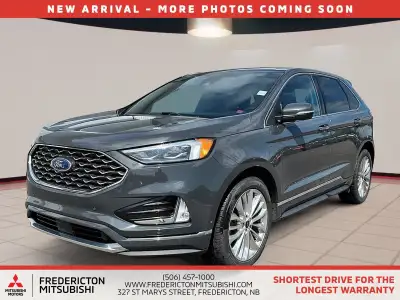 Edge Titanium AWD with Panoramic Sunroof, Elite App Pkg, 20" Alloys, Trailer Tow, Dual-Zone Climate,...