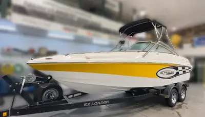 $36,995 - $2,000 [SUPER SUMMER SALE] = $34,995 with 350 MAG MPI Mercruiser Boat, Motor, EZ-Loader Br...