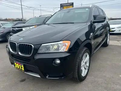 CERTIFIED NO HIDDEN FEES - WHAT YOU GET - 2013 BMW X3 with Leather Sunroof AWD Reverse Camera Heated...