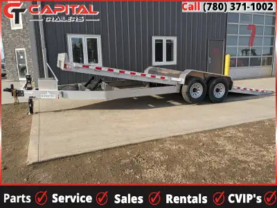 2024 Nordtek 82in. x 24' Aluminium Hydraulic Tilt Deck Equipment Trailer (15400lb GVWR) -- -- Featur...