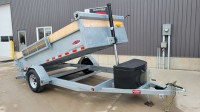 6x12 2.5 Ton Galvanized Dump Trailer - EASY TO TOW