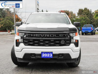 Summit White 2023 Chevrolet Silverado 1500 Custom 4WD 8-Speed Automatic 2.7L I4 Turbocharged DOHC 16... (image 1)