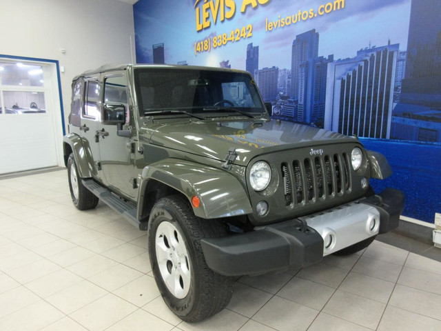 JEEP WRANGLER 2015 UNLIMITED SAHARA AUTOMATIQUE JAMAIS ACCIDENTE in Cars & Trucks in Lévis - Image 3