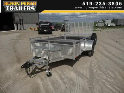 Huron Perth Trailers 2023 Millroad MS610 Aluminum Utility Trailer 6ft Width x 10ft Length 16 inch Cr...