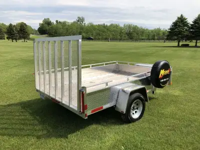 Miska 6'x10' Silver Bullet Aluminum Utility Trailer Made in Canada - Ready to Roll, starting at just...