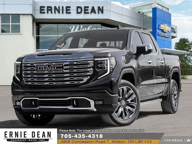 2025 GMC Sierra 1500 Denali 3.0L DIESEL // 22 HIGH GLOSS BLAC... in Cars & Trucks in Barrie