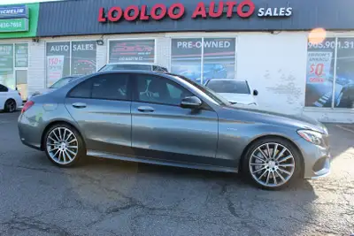 GREY ON BLACK & RED STITCHING, AMG PERFORMANCE EXHAUST, Unleash Performance: 2017 Mercedes C 43 4MAT...