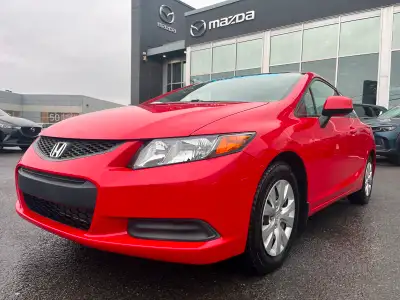 2012 Honda Civic Cpe LX A/C BLUETOOTH COMMANDES AU VOLANT NOUVEL