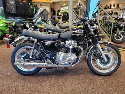 The 2025 Kawasaki W800, an NRC staff favourite! A tribute to Kawasaki's 60's heritage. Authentic ret...