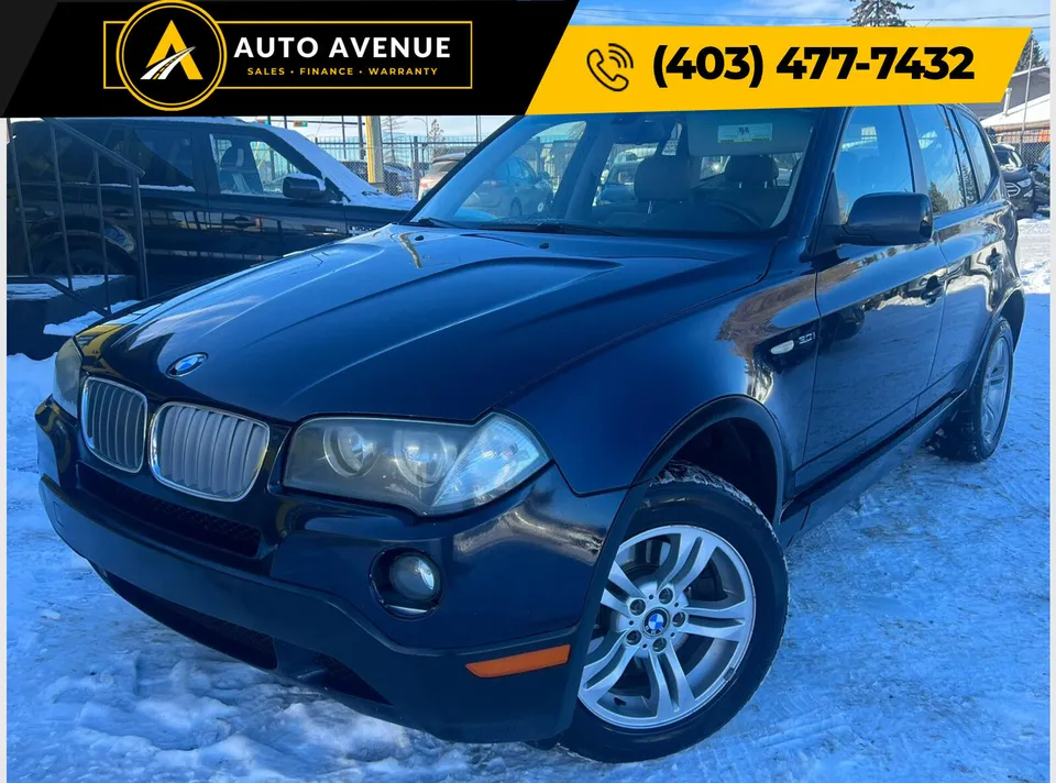 2007 BMW X3 3.0i ALL WHEEL DRIVE, LEATHER HEATED SEATS AND MUCH