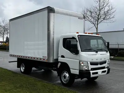 2021 Mitsubishi Fuso FE180 16 Foot Cube Van with Ramp, 6 cylinder, 2 door, automatic, cruise control...
