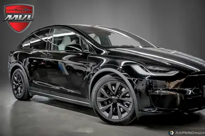 -SPECIAL LEASE RATE 5.99%-2023 Tesla Model X 100D Long RangeSolid Black on Black and White Premium I...