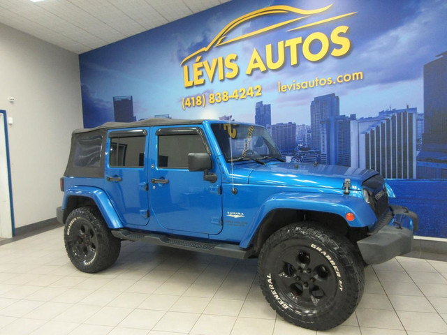 JEEP WRANGLER UNLIMITED 2014 UNLIMITED SAHARA TOIT DUR ET SOUPLE in Cars & Trucks in Lévis - Image 2
