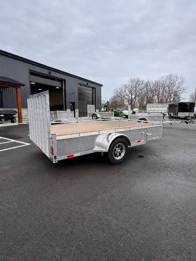 Grand River Trailer Sales Utility , ladscspe , Cargo , trailer Aluminum 7x12 Single Axle utility Tra...