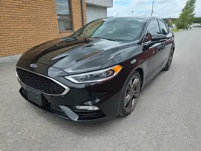 2017 Ford Fusion Sport AWD EcoBoost V6 | Sunroof | Black on Grey Leather | Financing Available Very...