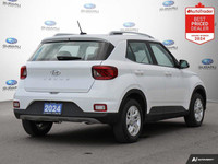 New Price! Odometer is 3561 kilometers below market average! Lunar White 2024 Hyundai Venue Preferre... (image 4)