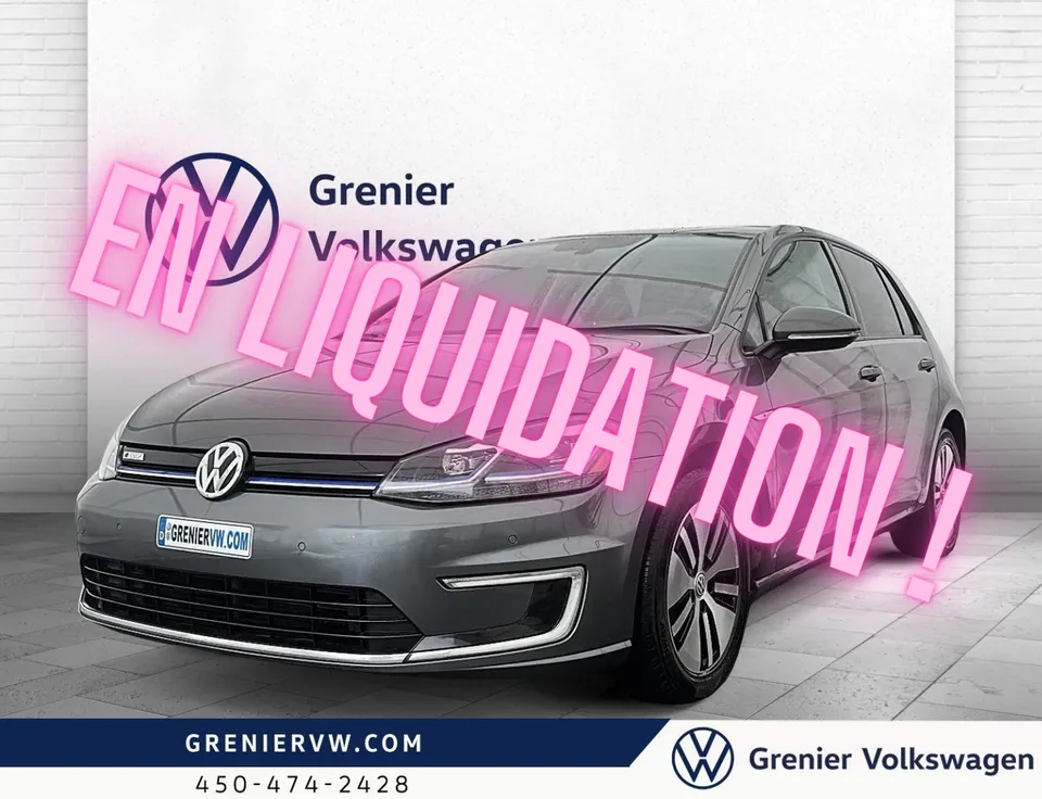 2017 Volkswagen E-Golf COMFORTLINE+ENS. TECHNO+SIMILICUIR JAMAIS