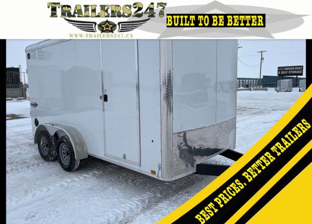 New 7x14ft Cargo Trailer w/Ramp, Extra Height, 7000# GVWR +more in Cargo & Utility Trailers in Calgary