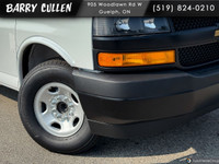 Introducing the 2025 Chevrolet Express Cargo Van in a crisp white hue with Rear-Wheel Drive that pro... (image 1)