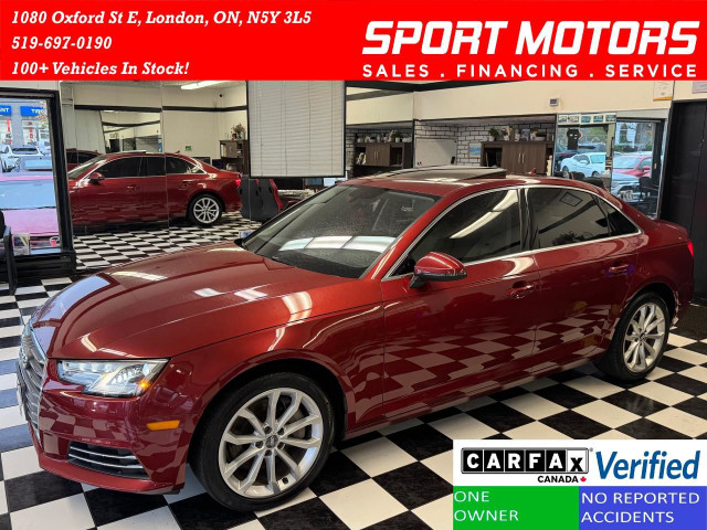 2017 Audi A4 PROGRESSIV Quattro+360Camera+Roof+GPS+CLEAN CARFAX in Cars & Trucks in London