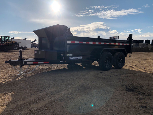 New 6x12' Low Pro Dump Trailer w/5200# Axles, Tarp Kit +more in Cargo & Utility Trailers in Calgary - Image 2