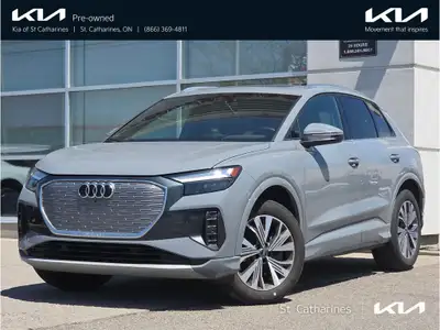 This locally traded and accident-free 2024 Audi Q4 e-tron 50 quattro is a sophisticated and powerful...