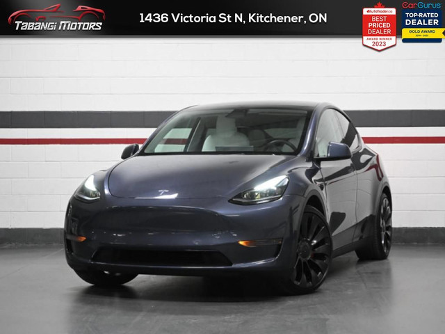 2022 Tesla Model Y Performance No Accident White Leather Dual Mo in Cars & Trucks in Kitchener / Waterloo