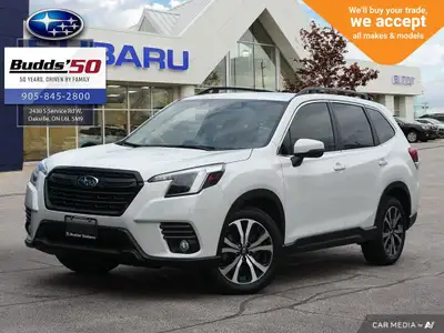 The family business that service built. Crystal White Pearl 2022 Subaru Forester Limited AWD Lineart...