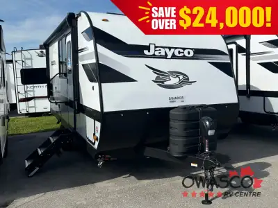 Jayco Jay Feather Air travel trailer 18MBH highlightsBunk Beds Exterior Storage Front Murphy Bed Con...