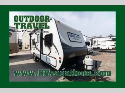 KZ Escape E180QB travel trailer highlights: Queen Bed Pass- Through Storage Booth Dinette 24in.in. L...