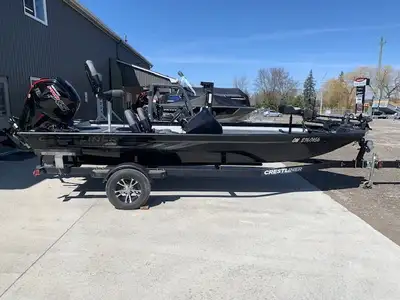 2023 Crestliner XF 189 Bass Boat 2023 Mercury 115HP Pro XS 4 Stroke Engine 2023 Crestliner Single Ax...