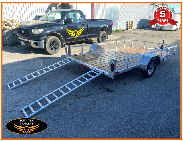2023-Tow-Tek Aluminum 6 x 12 Utility trailer with drop in Ramps! in Cargo & Utility Trailers in Mississauga / Peel Region - Image 4